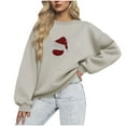 thumbnail image 1 of Timegard Sweatshirts for Women Print Drop Shoulder Long Sleeve Loose Fall Winter Casual Pullover Trendy, 1 of 8
