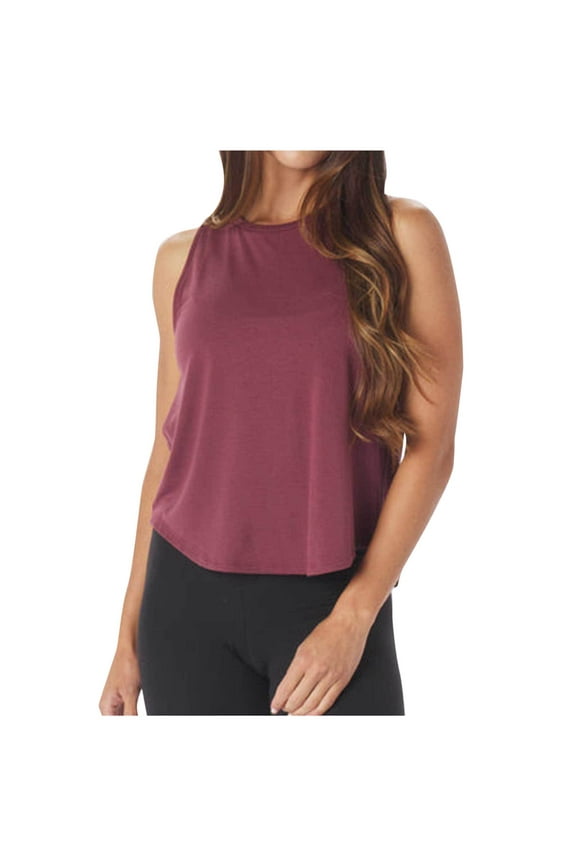 Tank Top for Women Workout Athletic Loose Tee Shirts Backless Casual Solid Color Running Gym Top