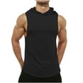 thumbnail image 1 of Timegard Tank Tops Men Athletic Comfy Solid Color Hoodies Pullover Casual Sleeveless Tee Shirts Summer, 1 of 5