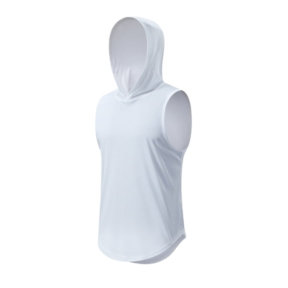 Timegard Tank Tops Men Athletic Hoodies Pullover Breathable Lightweight Casual Sleeveless Workout Tee