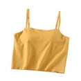 thumbnail image 1 of Timegard Tank Tops for Women Camis with Built in Bras Adjustable Strap Solid Color Comfy Summer Tops, 1 of 7