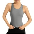 thumbnail image 1 of Timegard Tank Tops for Women Racerback Workout Yoga Top Skinny Cropped Sleeveless Athletic Gym Tee Shirts, 1 of 6
