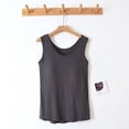 thumbnail image 1 of Timegard Tank Tops for Women Round Neck Sleeveless Tee with Built in Bras Comfy Loose Casual Basic Tops, 1 of 5