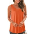 thumbnail image 1 of Timegard Tank Tops for Women Summer Casual Loose Comfy Sleeveless Round Neck Tee Shirts Solid Color, 1 of 6