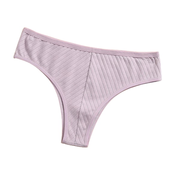 Timegard Thong for Women Low Waist Breathable Underwear Comfort Cute G-String Thongs No Show Briefs