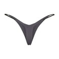 thumbnail image 1 of Timegard Thongs for Women G String Panties Low Rise V-Waist Underwear Solid Color Breathable Briefs, 1 of 4
