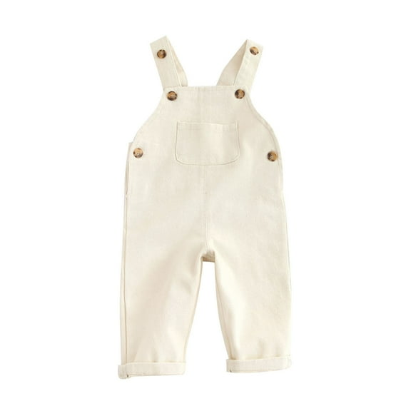 Timegard Toddler Baby Clothes Boys Girls Overalls Baggy Sleeveless Denim Rompers Unisex Infant Fashion