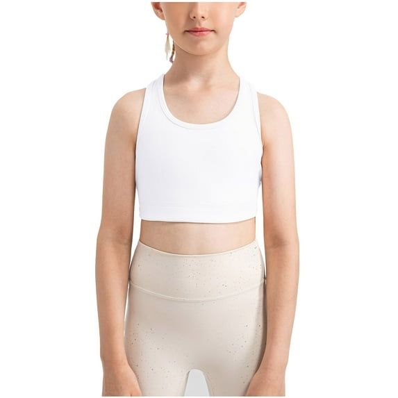 Timegard Toddler Baby Clothes Girls Cropped Yoga Tank Tops Racerback Workout Running Camis Tee Comfy