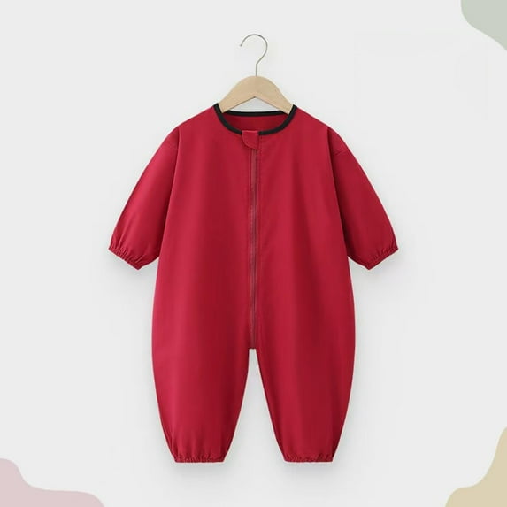 Timegard Toddler Baby Clothes Newborn Boy Girls Zip up Onesie Infant Long Sleeve Cotton Comfy Rompers