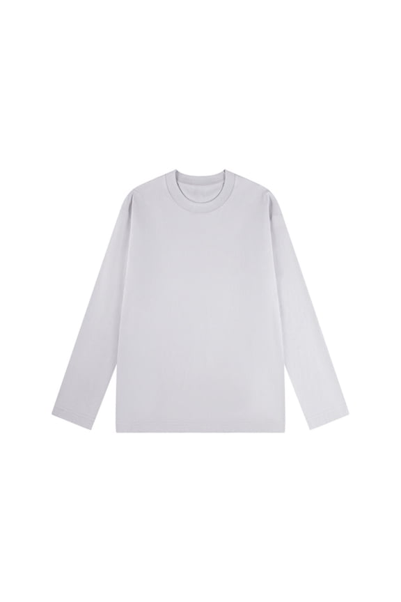 Tops for Women Crewneck Long Sleeve Loose Workout Shirts Solid Color Casual Drop Shoulder Tops Fall