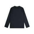 thumbnail image 1 of Timegard Tops for Women Crewneck Long Sleeve Loose Workout Shirts Solid Color Casual Drop Shoulder Tops Fall, 1 of 2