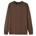 thumbnail image 1 of Timegard Tops for Women Sweatshirts Long Sleeve Crew Neck Solid Color Tshirts Fall Casual Loose Tops, 1 of 2