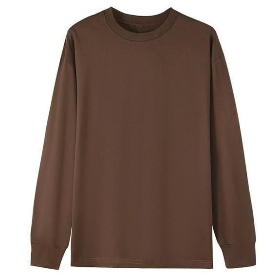 Timegard Tops for Women Sweatshirts Long Sleeve Crew Neck Solid Color Tshirts Fall Casual Loose Tops