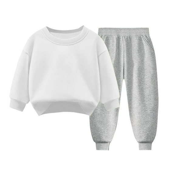 Timegard Unisex Baby Clothes Boy Girl Sweatsuit Outfits Fall Winter Long Sleeve Pants Warm Infant Sets
