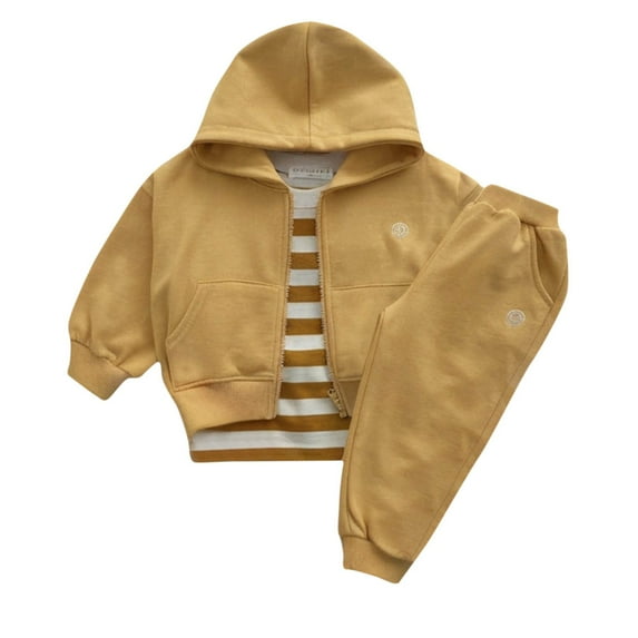 Timegard Unisex Baby Clothes Boy and Girl Zip up Hoodies Jacket Pants Sets Fall Toddler Sweatsuit Outfits