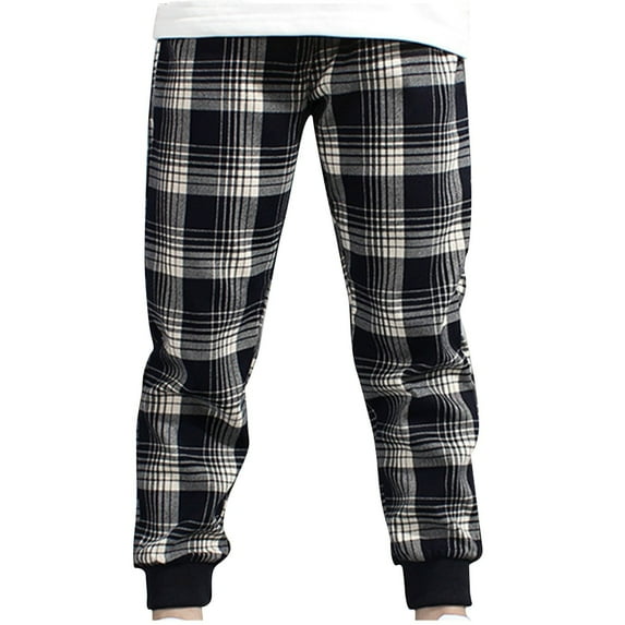 Timegard Unisex Baby Clothes Toddler Boys Girls Plaid Pants Fall Baggy Comfort Cotton Trousers Clothing