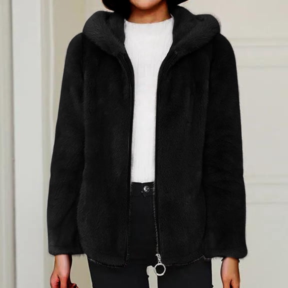 Timegard Winter Coats for Women Plus Size Zip up Hoodies Jackets Long Sleeve Fleece Warm Thick Outwear