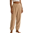 thumbnail image 1 of Timegard Winter Fuzzy Pajamas Pants for Women High Waist Elastic Bottom Sleepwear Casual Warm Comfy Trousers, 1 of 8