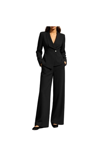 women's formal dress pant suits Ivory Notch Lapel Wedding 2-Piece Suit with Flare and let the drama unfold in this exceptional and Pink two piece set The 15 Best Women's Pant