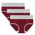 thumbnail image 1 of Timegard Womens 3pc Plus Size Underwear Mid Waist Comfy No Show Panties Breathable Menstrual Briefs, 1 of 9