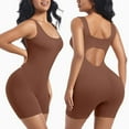 thumbnail image 1 of Timegard Womens Bodysuit 1 Piece Back Cutout Sleeveless Skinny Fitting Short Jumpsuit Workout Running Rompers, 1 of 5
