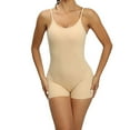 thumbnail image 1 of Timegard Womens Bodysuits with Built in Bras Scoop Neck Adjustable Strap Short Slim Yoga Rompers Fashion, 1 of 7