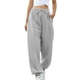 thumbnail image 1 of Timegard Womens Sweatpants Elastic Waist Joggers Baggy Athletic Casual Workout Trousers with Pockets, 1 of 7
