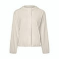 thumbnail image 1 of Timegard Womens Hoodies Breathable Lightweight Long Sleeve Tops Sun Protection Jackets Solid Color, 1 of 2