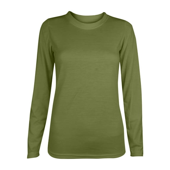 Timegard Womens Long Sleeve Tops Crew Neck Basic T-Shirts Classic Blouse Comfy Fall Casual Loose Tops