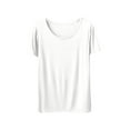 thumbnail image 1 of Timegard Womens Pajamas Tops Scoop Neck Short Sleeve Solid Color Loose Comfy Loungewear Pjs Top Tee, 1 of 8
