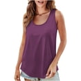 thumbnail image 1 of Timegard Womens Tank Tops Round Neck Sleeveless Loose Comfy Summer Travel Casual Tee Shirts, 1 of 8