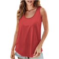 thumbnail image 1 of Timegard Womens Tank Tops Round Neck Sleeveless Loose Comfy Summer Travel Casual Tee Shirts, 1 of 8