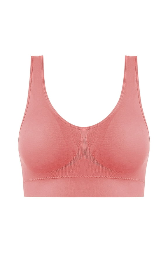 Womens Plus Size Bras No Underwire High Support Bralette Breathable Comfort Daily Seamless Bras