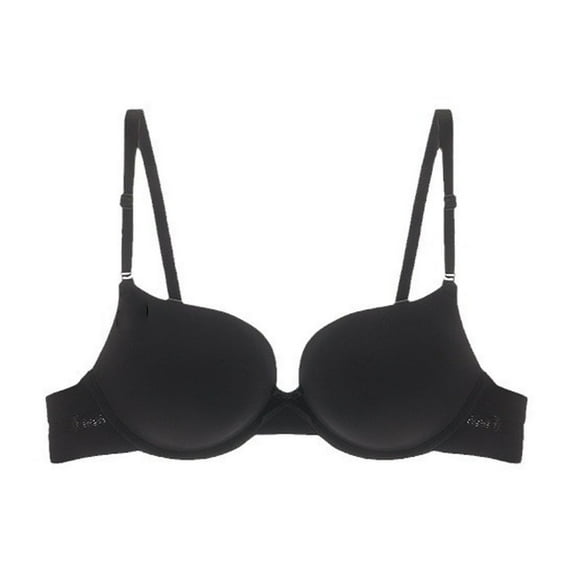 Timegard Womens Push up Bras with Support Adjustable Spaghetti Strap Solid Color Thin Comfy Everyday Bras