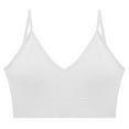 thumbnail image 1 of Timegard Womens Sports Bras Ribbed Wireless V-Neck Backless Workout Gym Bralette Comfort Camis Bra, 1 of 2