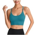 thumbnail image 1 of Timegard Womens Sports Bras Spaghetti Strap Scoop Neck High Support Breathable Workout Running Thin Bras, 1 of 6