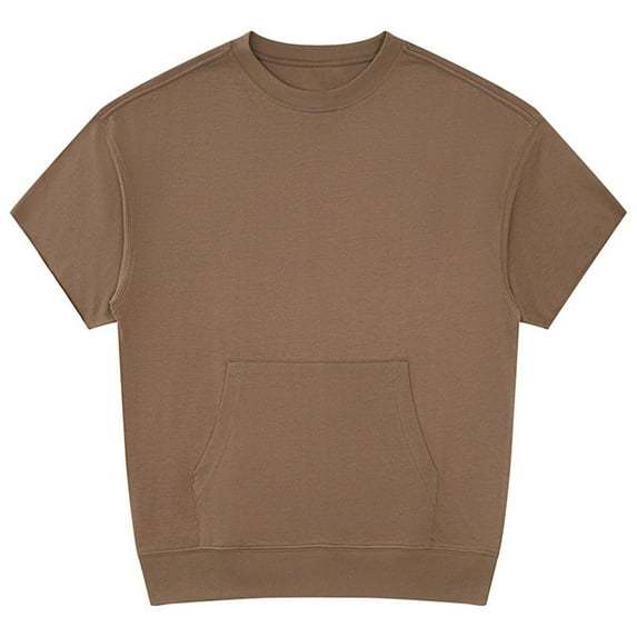 Timegard Womens Summer Tops Crewneck Short Sleeve Solid Color Comfy Casual Shirts Tops with Pocket