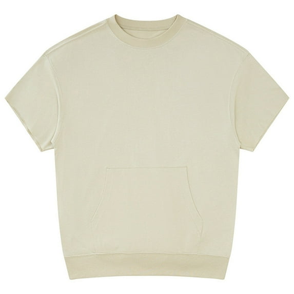 Timegard Womens Summer Tops Crewneck Short Sleeve Solid Color Comfy Casual Shirts Tops with Pocket