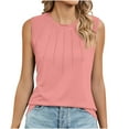 thumbnail image 1 of Timegard Womens Tank Tops Crewneck Comfy Solid Color Sleeveless Tee Shirts Casual Tunic Tops Summer, 1 of 6