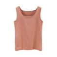 thumbnail image 1 of Timegard Womens Tank Tops Fall Winter Casual Comfy Solid Color Sleeveless Tops Square Neck Underwear, 1 of 3