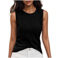 thumbnail image 1 of Timegard Womens Tank Tops Sleeveless Solid Color Comfy Crewneck Basic Tee Casual Fitting Shirts Summer, 1 of 7