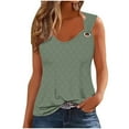 thumbnail image 1 of Timegard Womens Tank Tops V-Neck Eyelet Sleeveless Casual Tunic Tops to Wear with Leggings Basic Shirts, 1 of 6