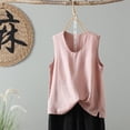 thumbnail image 1 of Timegard Womens Tank Tops V Neck Solid Color Side Split Sleeveless Lightweight Tee Shirts Casual Summer, 1 of 9