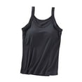 thumbnail image 1 of Timegard Womens Tank Tops with Built in Bras Summer Casual V Neck Sleeveless Comfy Solid Color Camis, 1 of 6