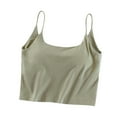 thumbnail image 1 of Timegard Womens Tank Tops with Built in Bras Summer Square Neck Spaghetti Strap Comfy Basic Tee Camis, 1 of 6