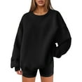 thumbnail image 1 of Timegard Womens Tops Oversized Sweatshirts Crewneck Long Sleeve Blouse Fall Winter Casual Loose Pullover, 1 of 4