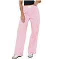 thumbnail image 1 of Timegard Work Pants for Women Striped Elastic High Waist Wide Leg Business Casual Loose Trousers Fall, 1 of 7
