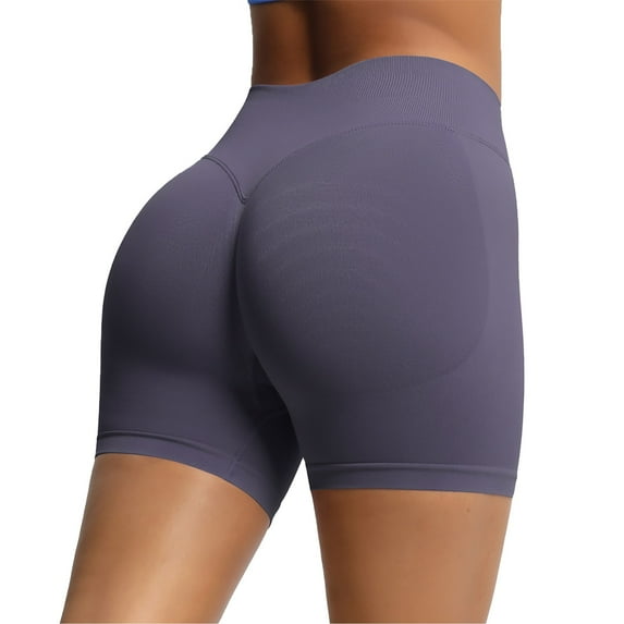 Timegard Workout Shorts for Women High Waist Stretch Belly Control Skinny Athletic Yoga Running Shorts