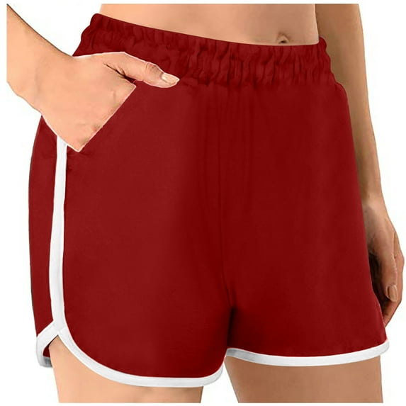 Timegard Workout Shorts for Women Sweatshorts Elastic Waist Athletic Workout Running Shorts Casual Comfy