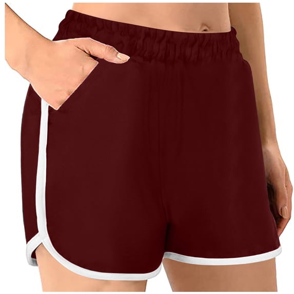 Timegard Workout Shorts for Women Sweatshorts Elastic Waist Athletic Workout Running Shorts Casual Comfy